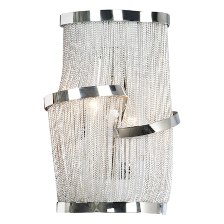 Avenue Lighting Mullholand Drive Collection Chrome Chain Wall Sconce HF1404-CH